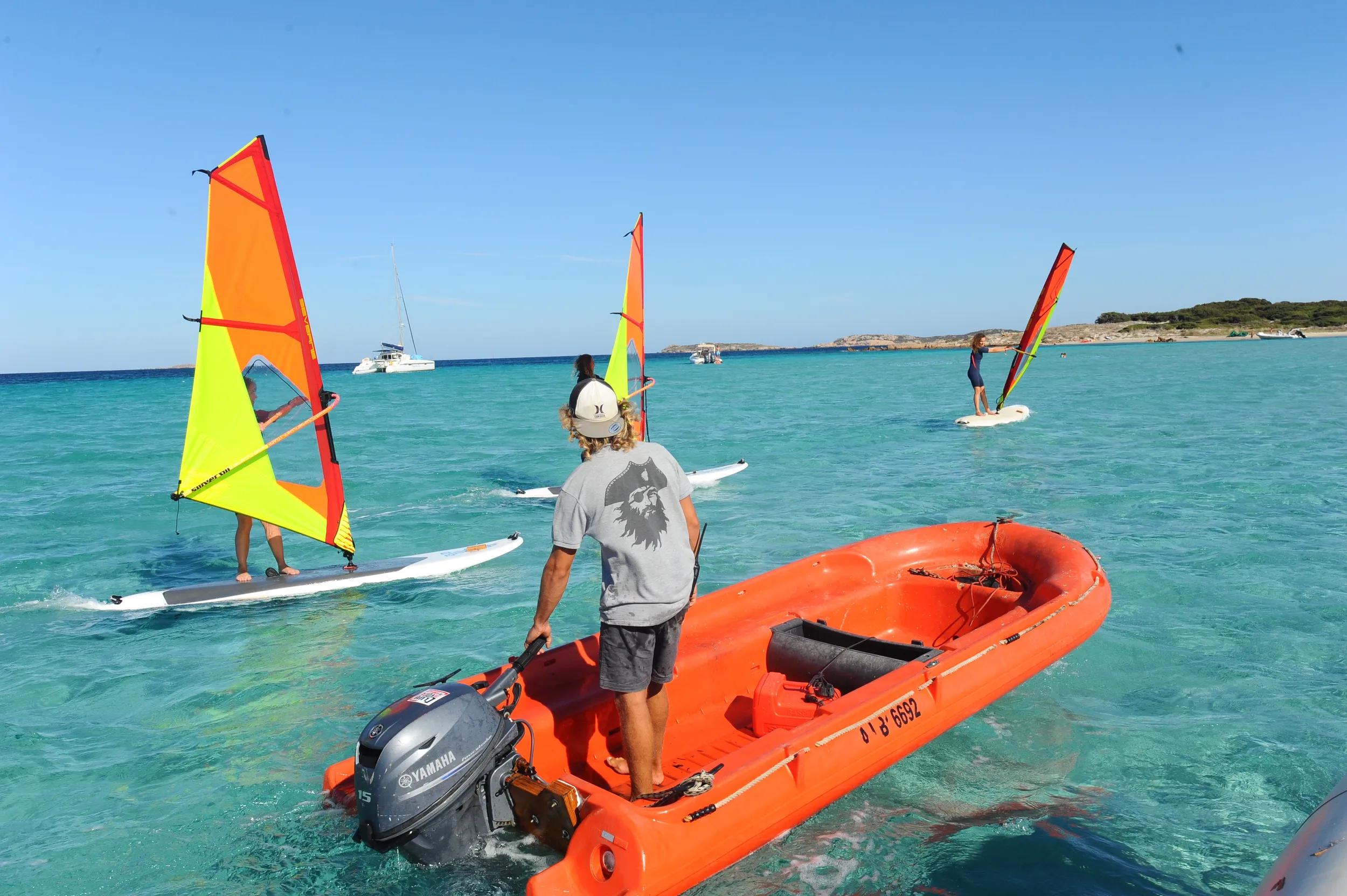 Windsurf pour débutant à Bonifacio